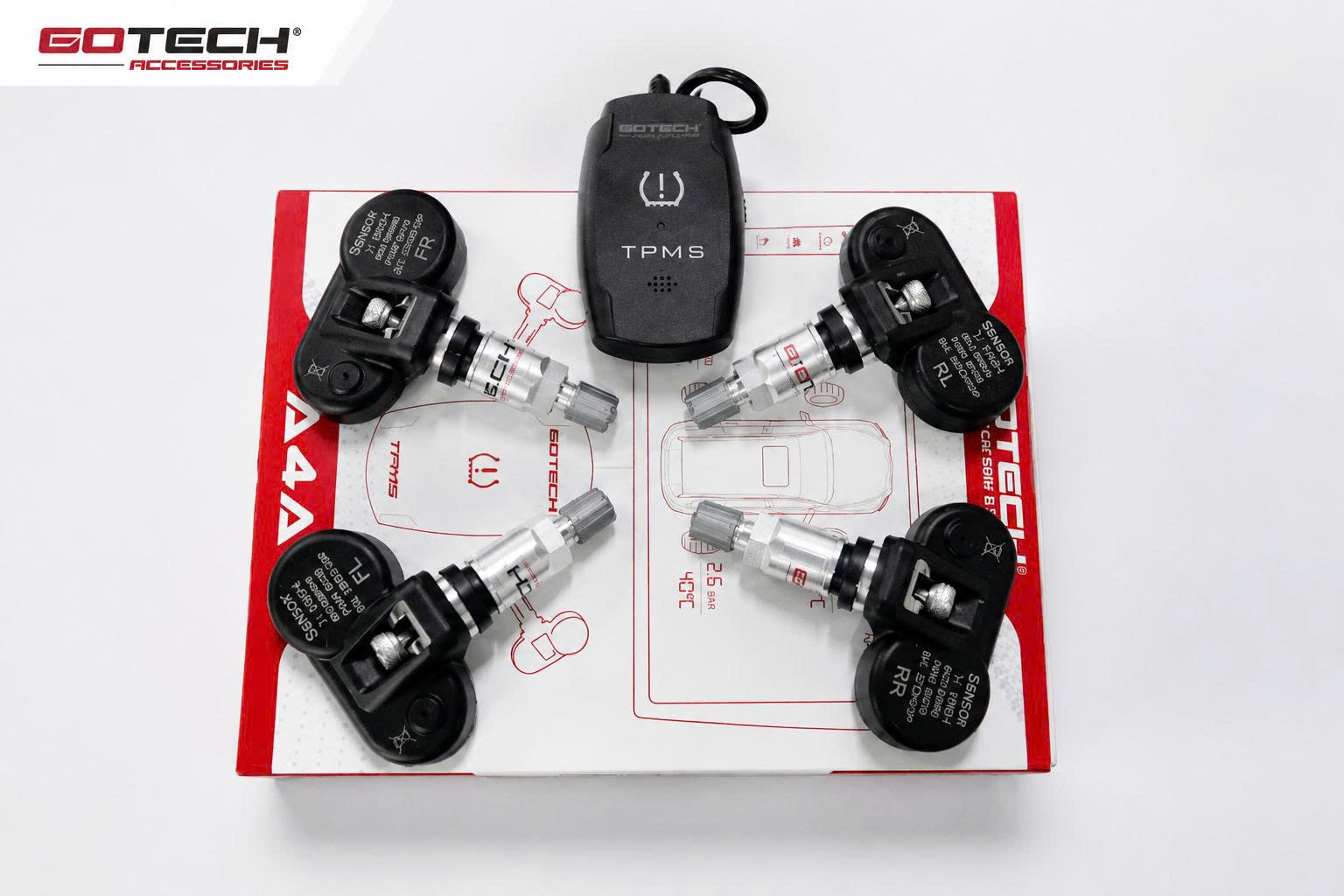 Van cảm biến áp suất lốp Chevrolet Spark bằng thép chống gỉ chuẩn IP67