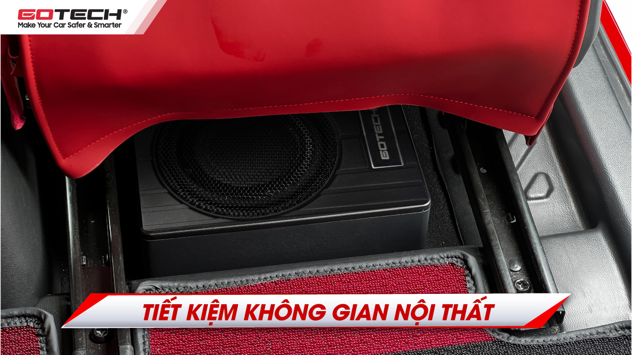 Cấu tạo loa trầm Gotech BL6 tiết kiệm không gian nội thất