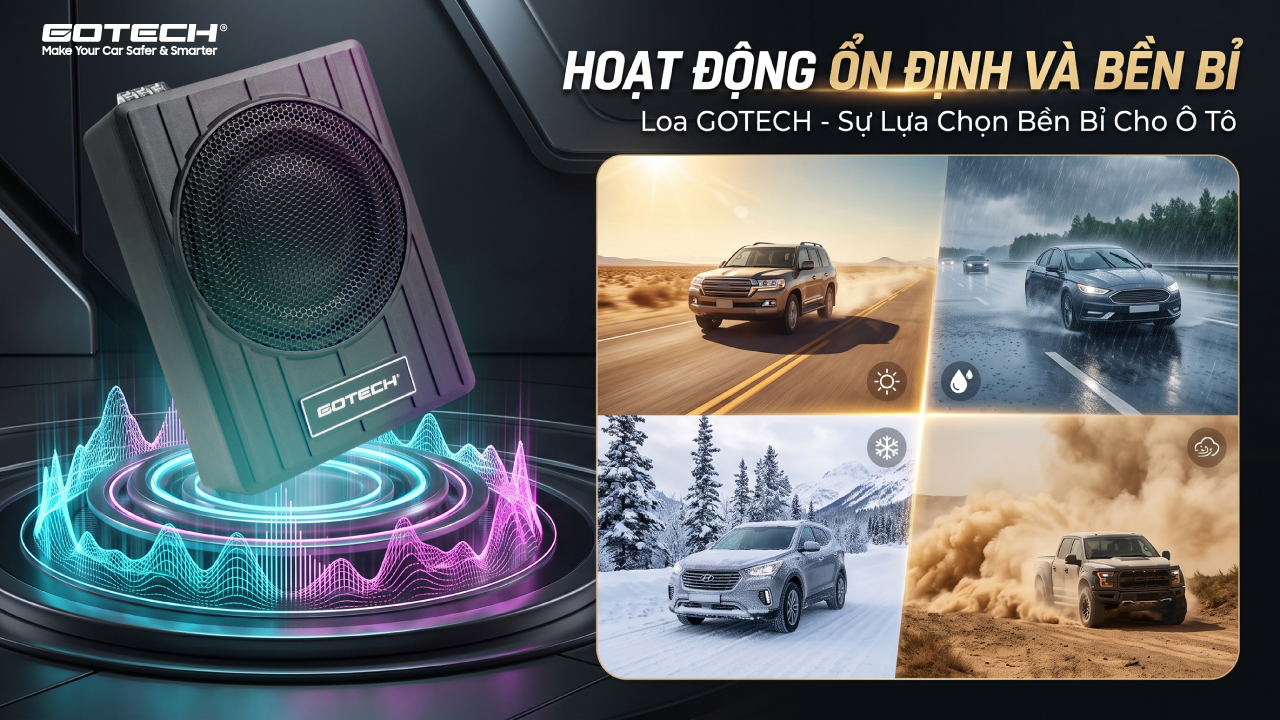 Cấu tạo loa trầm Gotech BL6 hoạt động ổn định, bền bỉ